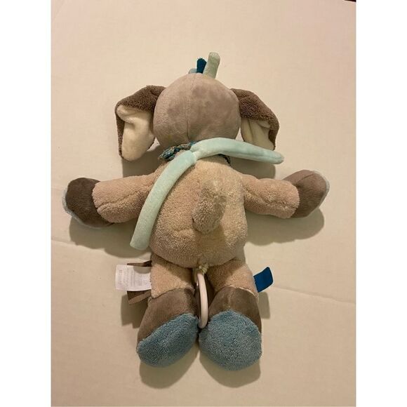 NATTOU Baby Doggie Puppy Train Musical Pull String Attach anywhere Plaid Bandana - Picture 8 of 9